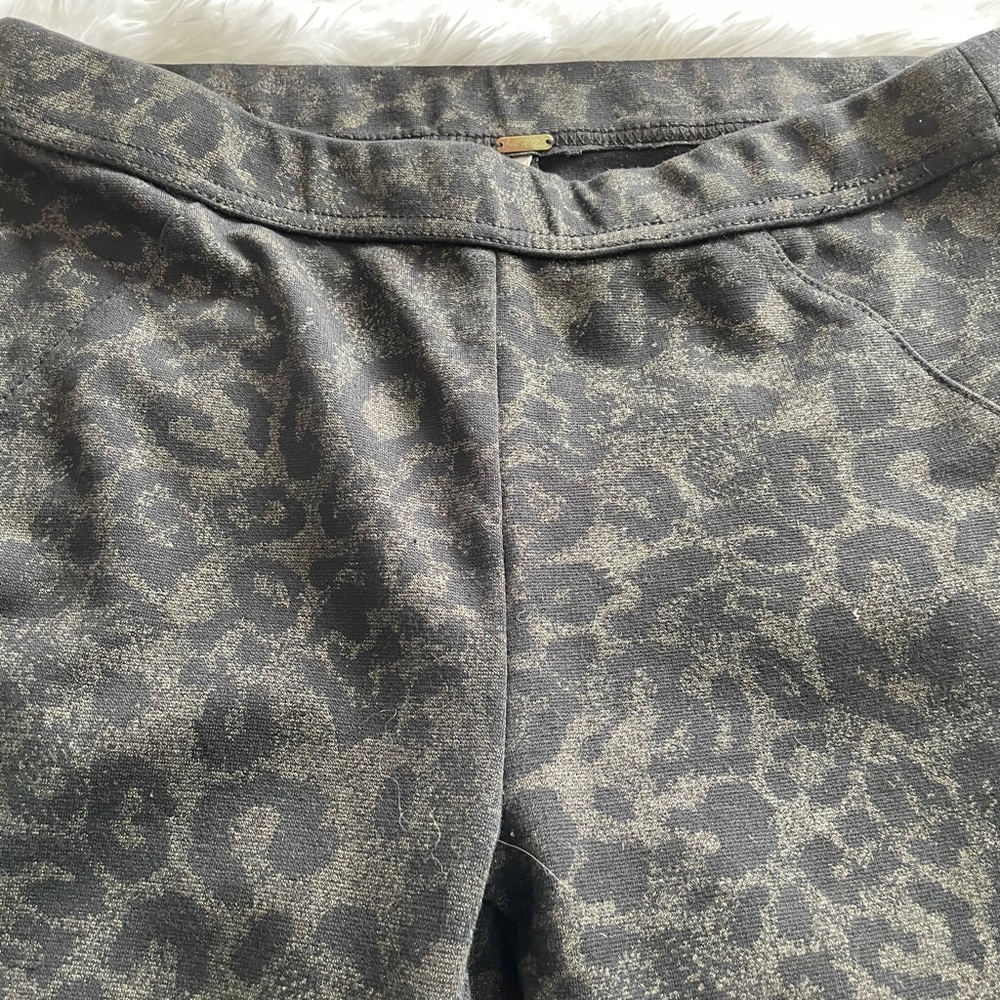 Free People Animal Print Metallic Leggings View 4